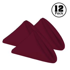 Gee Di Moda 12-piece burgundy napkins ideal for weddings and events