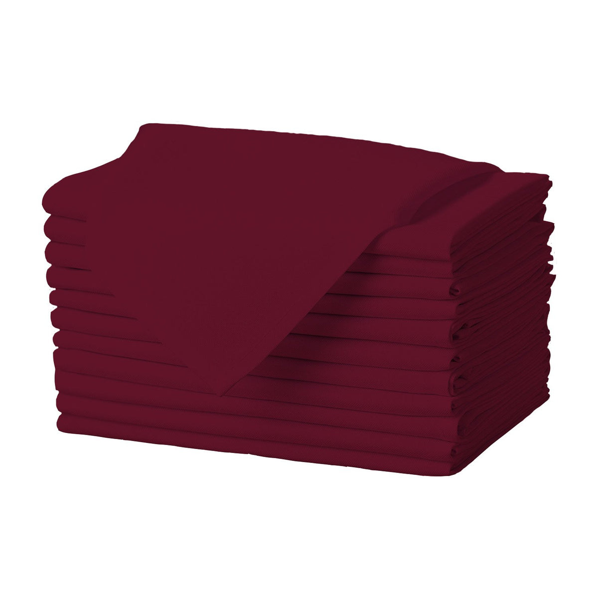 Gee Di Moda burgundy 17x17 napkins with hemmed edges for a polished table