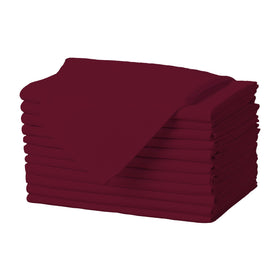 Gee Di Moda burgundy 17x17 napkins with hemmed edges for a polished table