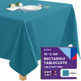 Gee Di Moda rectangle tablecloth 70x120 on a formal dining setup with a refined drop