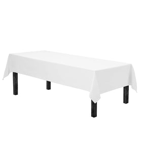 Gee Di Moda rectangle tablecloth with hemmed edges, closeup of durable, clean seams.
