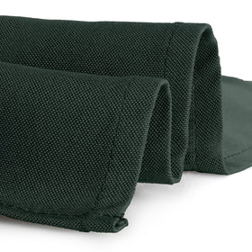 Gee Di Moda seamless design tablecloth in hunter green with clean lines.