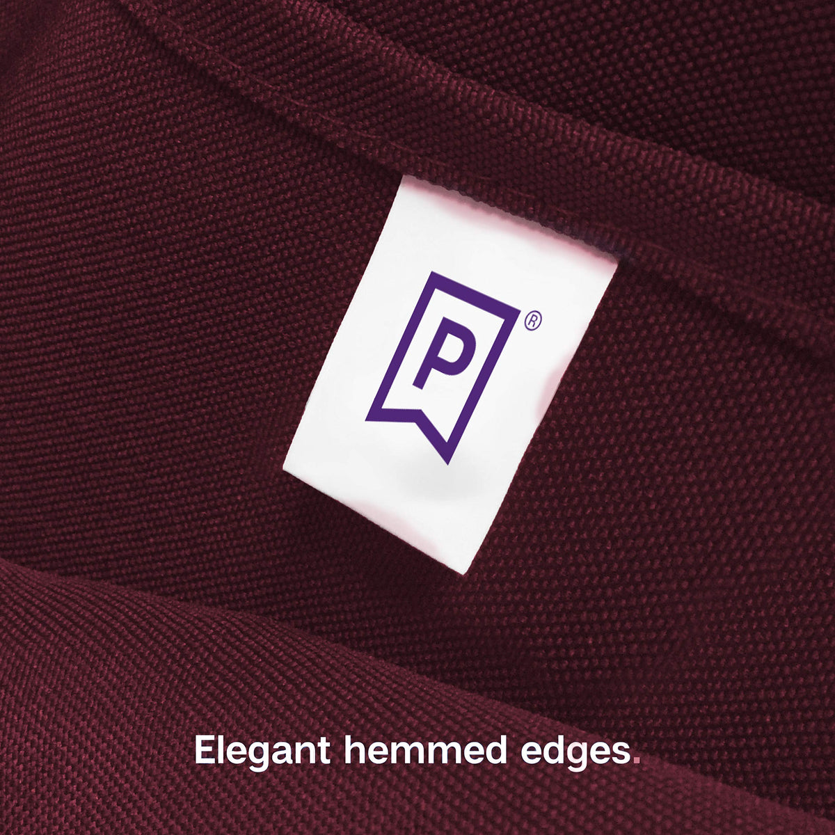 Gee Di Moda burgundy napkins set suitable for weddings and upscale gatherings