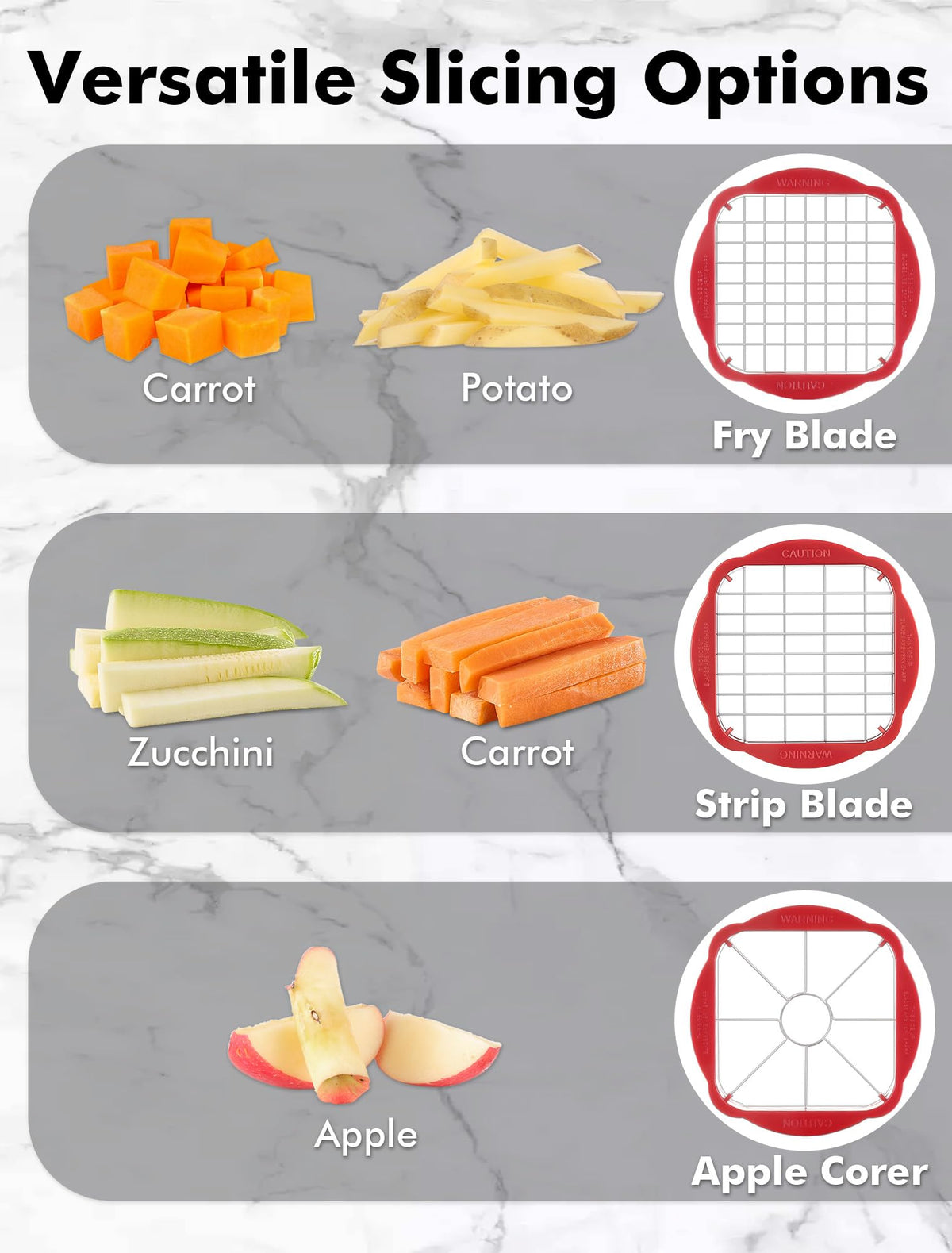Geedel collection tray catches slices and reduces mess