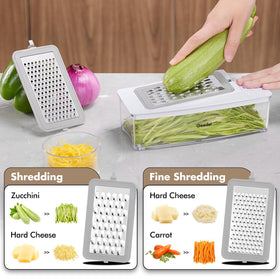 Geedel food chopper storage container keeps blades organized and your counter tidy.