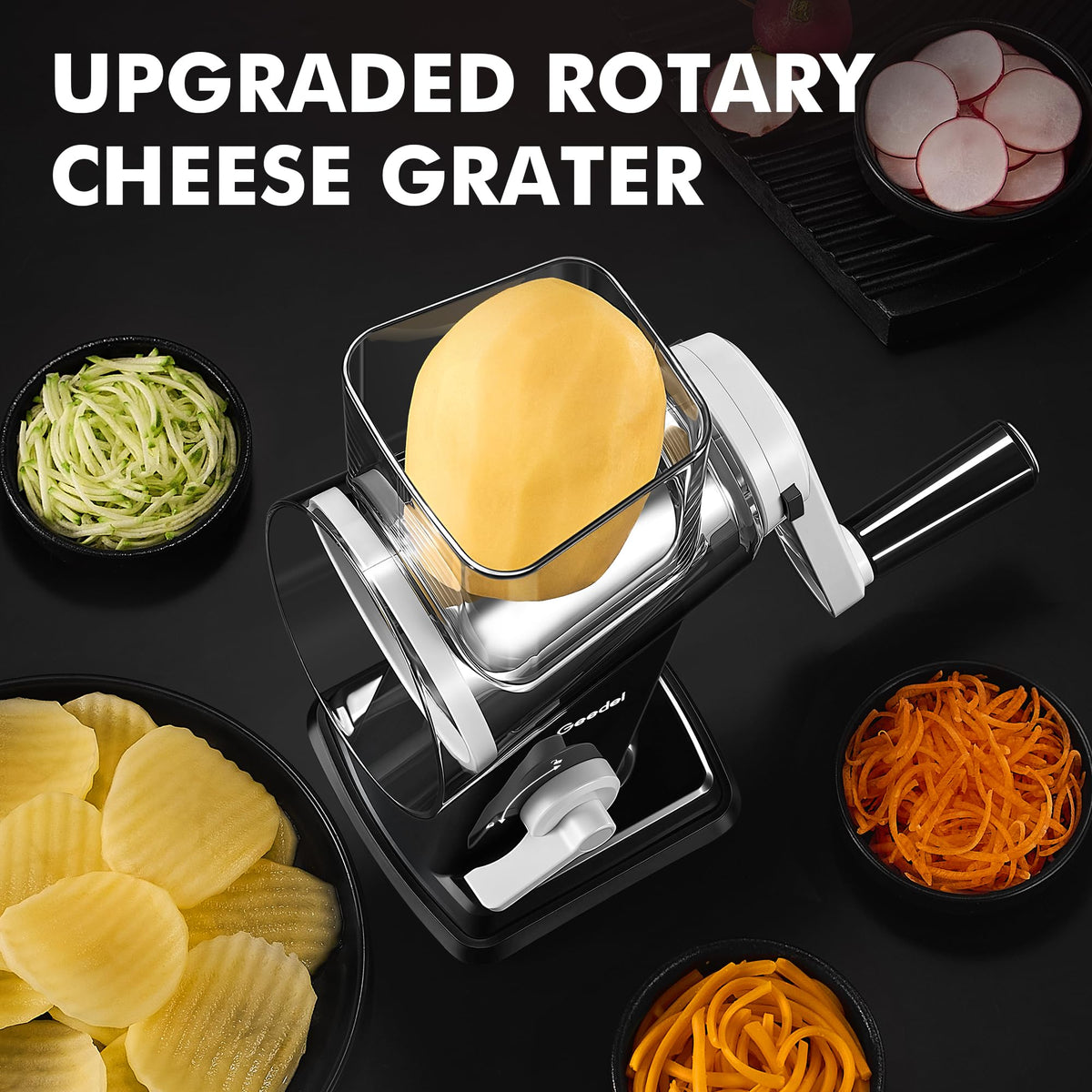 Geedel food-grade BPA-free materials ensure safe kitchen use.