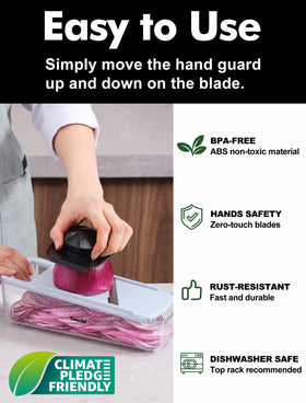 Geedel professional mandoline blades-collection with sharp stainless blades for versatile cuts.