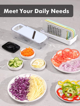 Geedel professional mandoline easy-clean features help rinse and dry quickly.