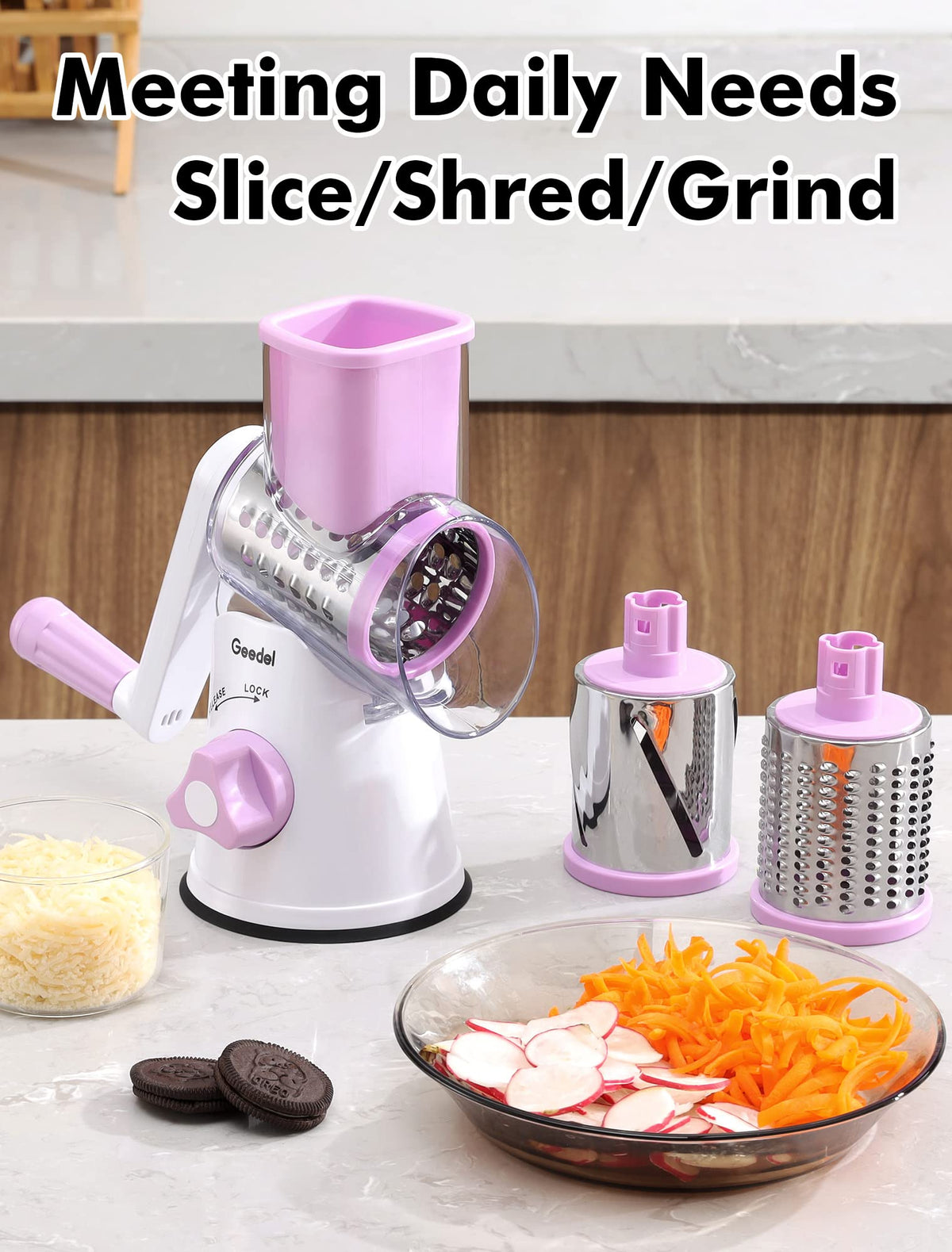 Geedel detachable parts allow easy cleaning and storage