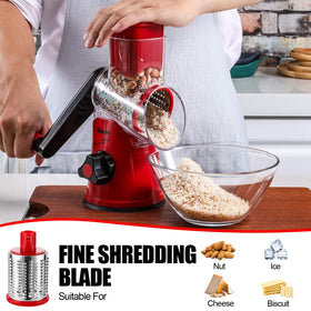 Geedel grinding blade designed for fine Parmesan and hard cheeses.