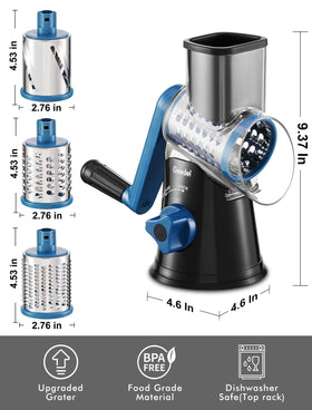 Geedel grater set up in a modern kitchen ready to use