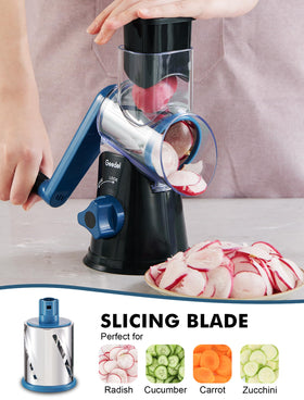 Geedel grater suction base keeps it steady during prep