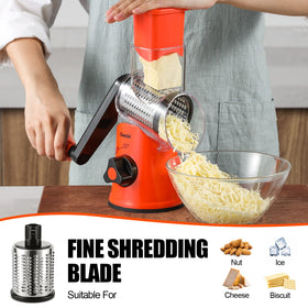 Geedel suction base on smooth counter providing stable grating.