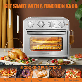 Geek Chef oven 360 convection delivers even browning and crisp texture.