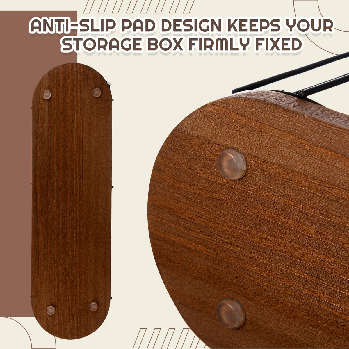 Geelin non-slip bottom pad keeps organizer steady during busy mornings