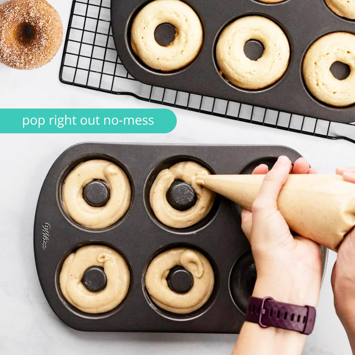 GEEOOLLAH 2-piece set supports creative flavors and decorative toppings during weekend baking.
