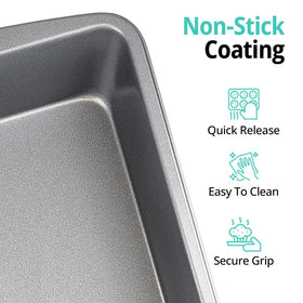 GEEOOLLAH dishwasher-safe baking pan for quick cleanup after baking