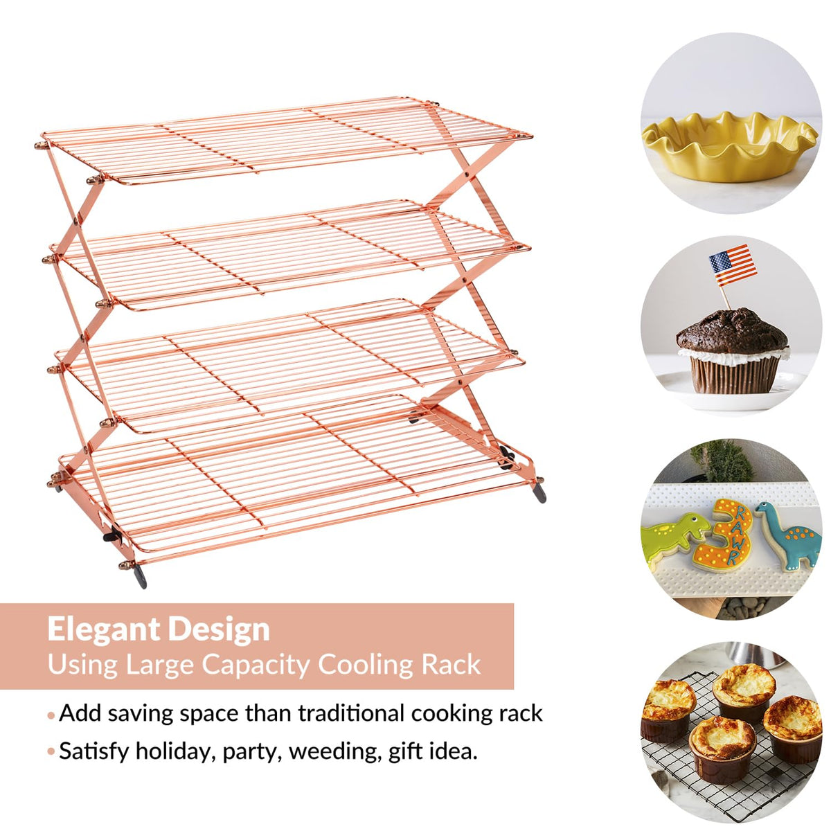 Geesta non-stick coated rack for easy release