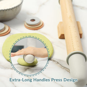 Geesta rolling pin rings are dishwasher-safe for quick cleanup