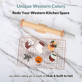 Geesta rolling pin ideal for fondant, pasta, and pastry dough