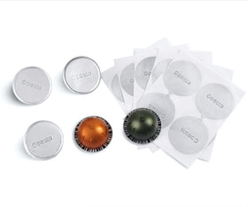 Geesta precise-fit Vertuoline pods seal aligns easily with barcodes