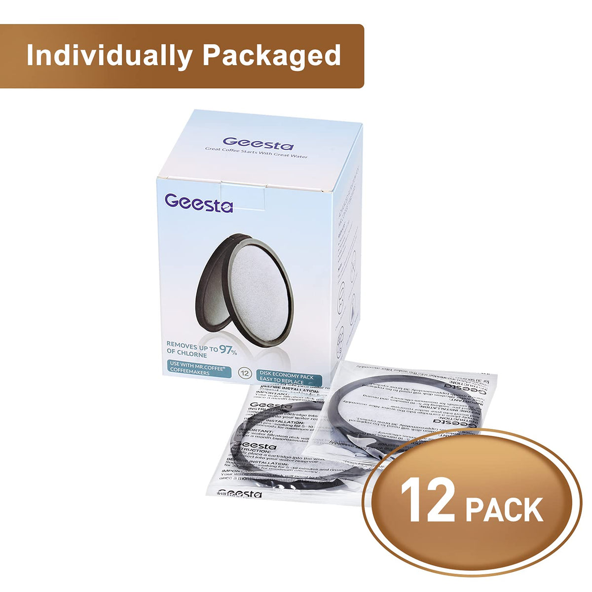 Geesta filter disk use in tea and coffee routines for better flavor notes.