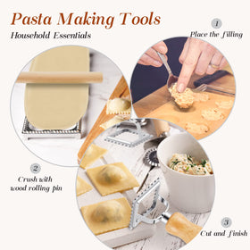Geetery round ravioli cutter creates perfect circular shapes