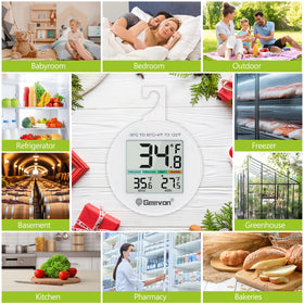 Geevon kitchen and commercial use scenarios shown with reliable temp monitoring