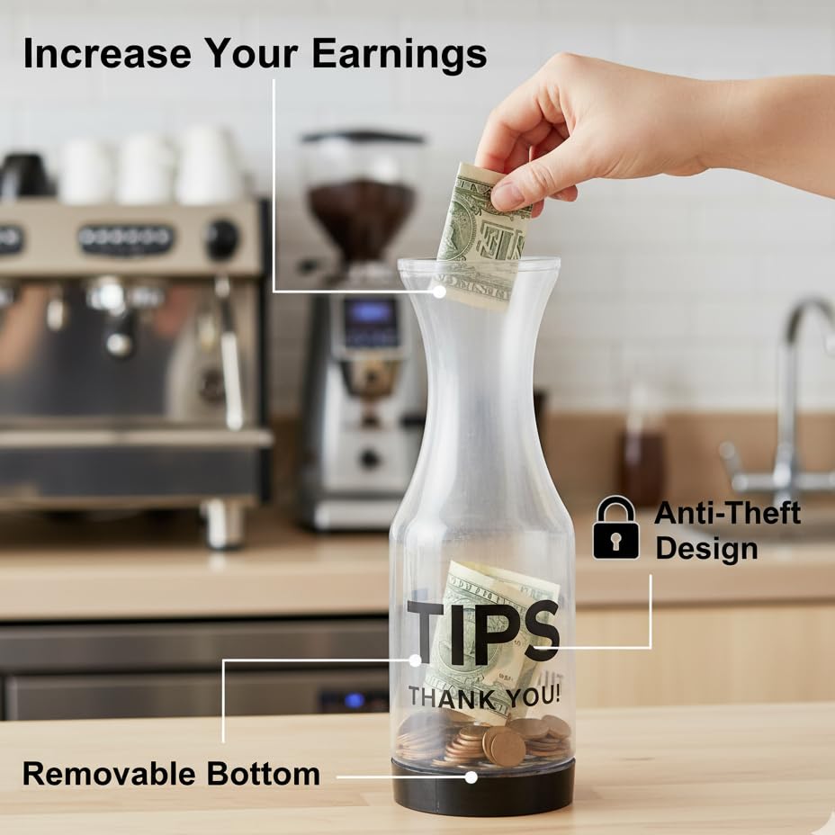 GEEX DEPOT 10-inch tip carafe ideal for busy bars and restaurants