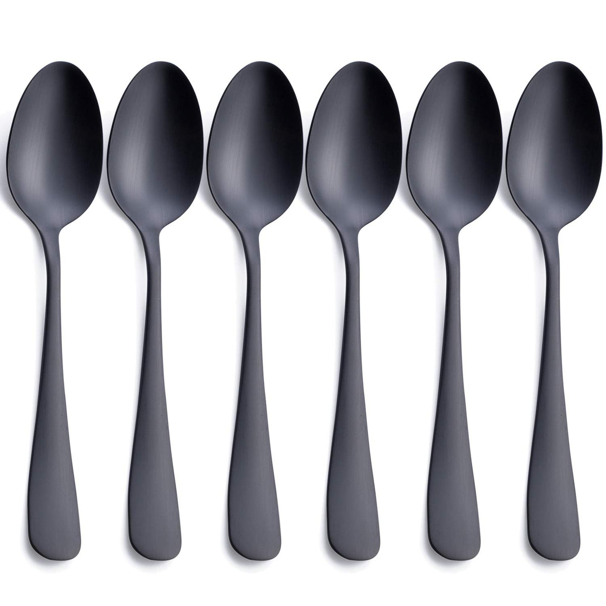 GoGeiLi matte black 7.8 inch dinner spoon for stylish everyday dining