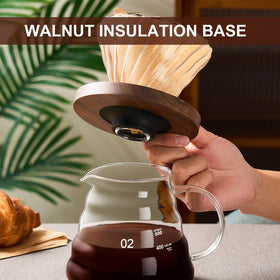 Gegewawa glass dust-proof lid preserves aroma when stored.