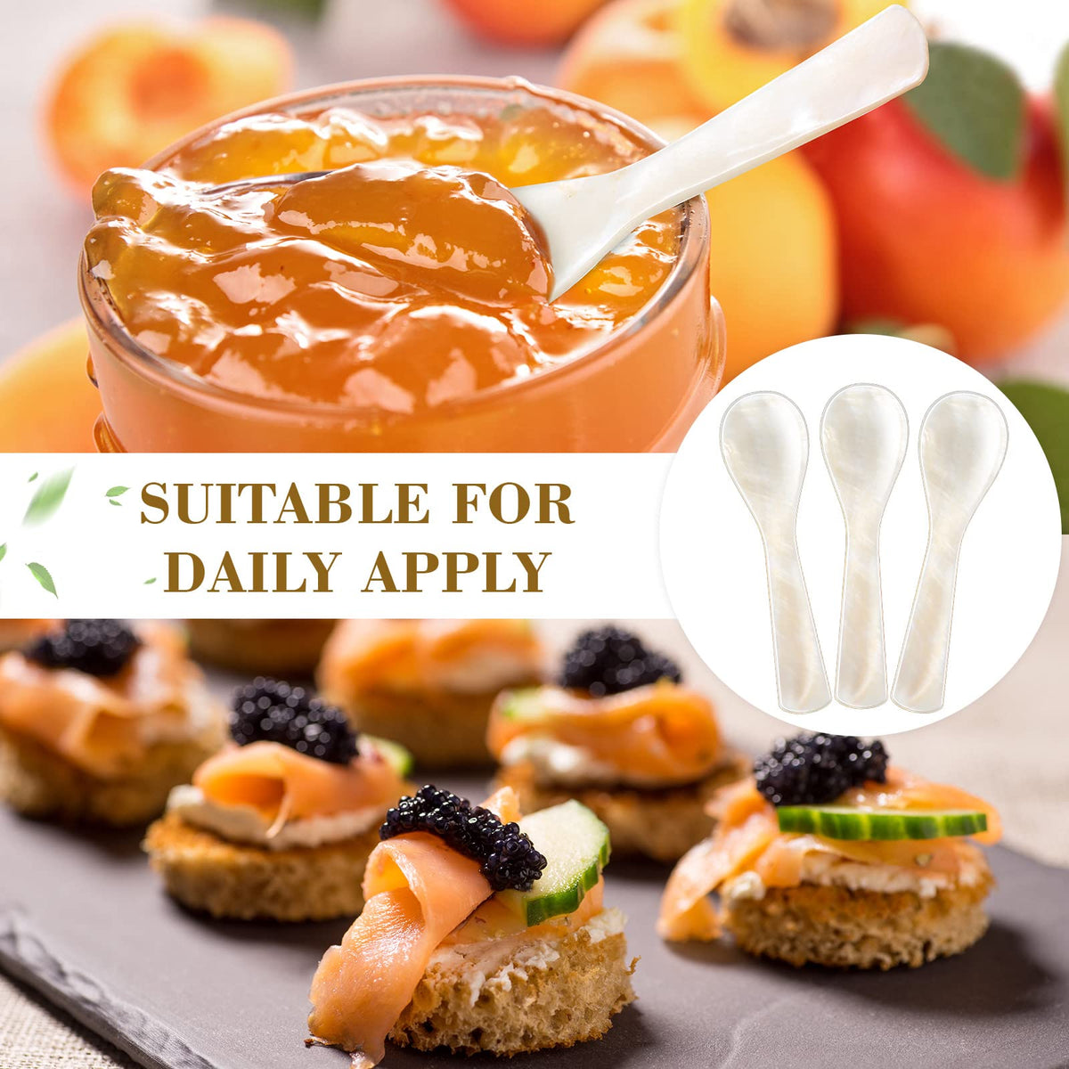 Geiserailie buffet spoons in Mop style for versatile serving options