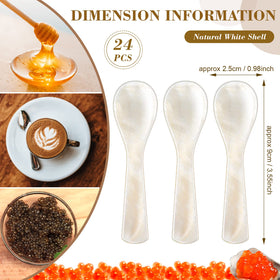 Geiserailie Mop spoons handcrafted with pearlescent design for refined tables