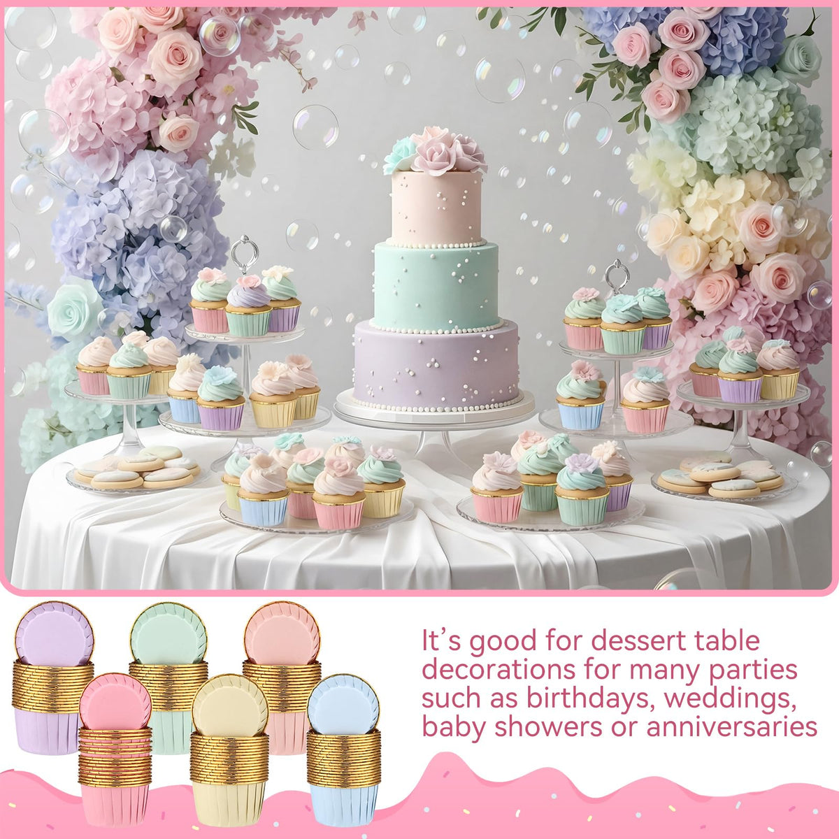 Geiserailie wedding and party tables gain elegant ambience with pastel wrappers
