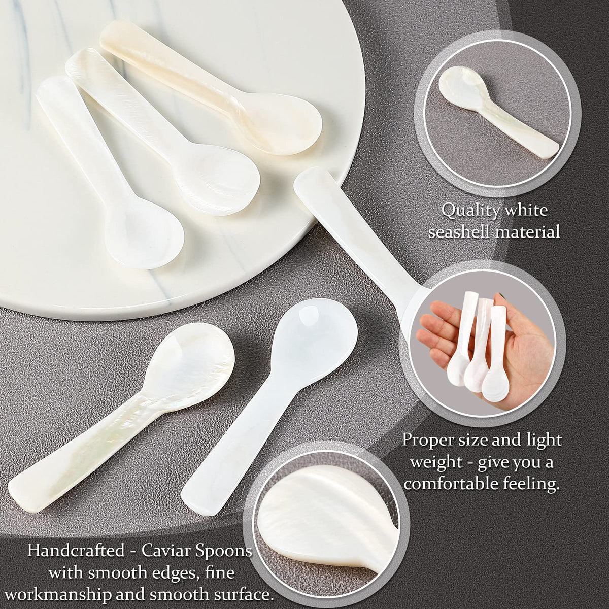 Geiserailie caviar spoons make a thoughtful gift for food lovers.