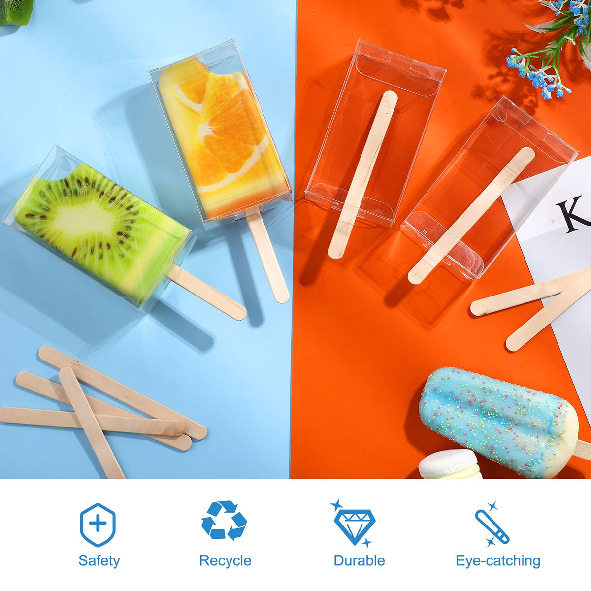 Geiserailie transparent dessert boxes keep goodies visible and fresh.