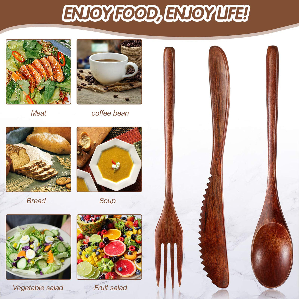 Geiserailie utensils closeup—sleek smooth grain and natural oil coating.