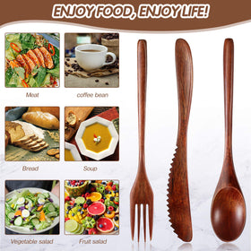 Geiserailie utensils closeup—sleek smooth grain and natural oil coating.