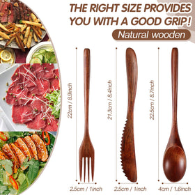 Geiserailie wooden forks with natural finish that won’t scratch nonstick cookware.