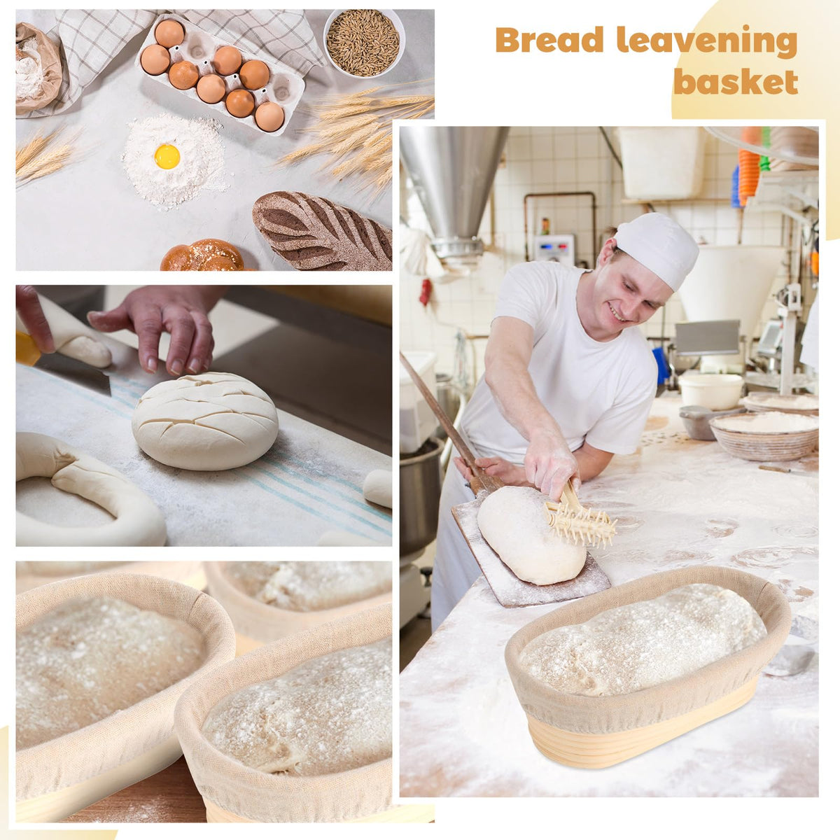 Gejoy linen liner fits 10-inch baskets, aiding moisture control and easy clean-up.