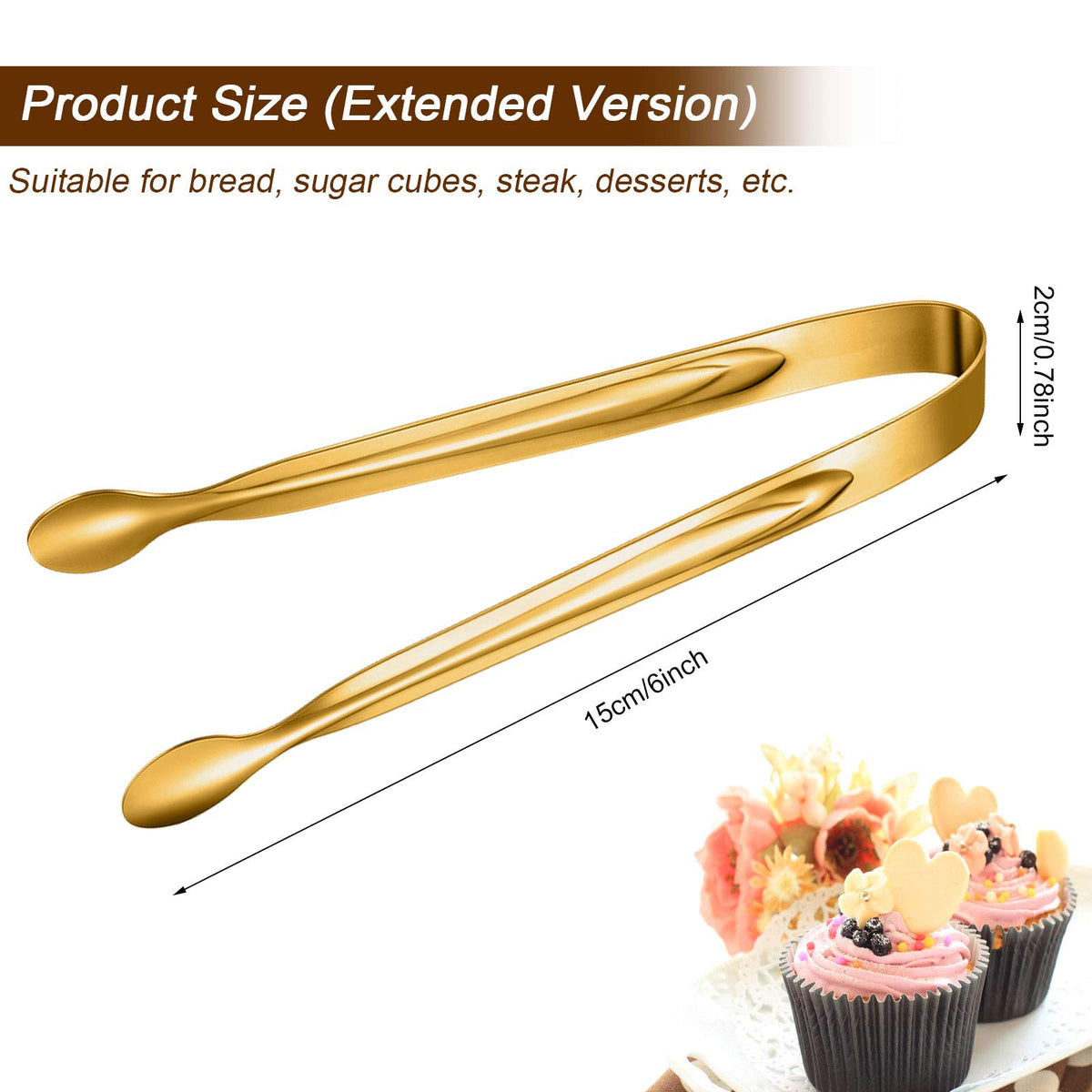 Gejoy mini tongs for jelly, neat bite-sized portions.