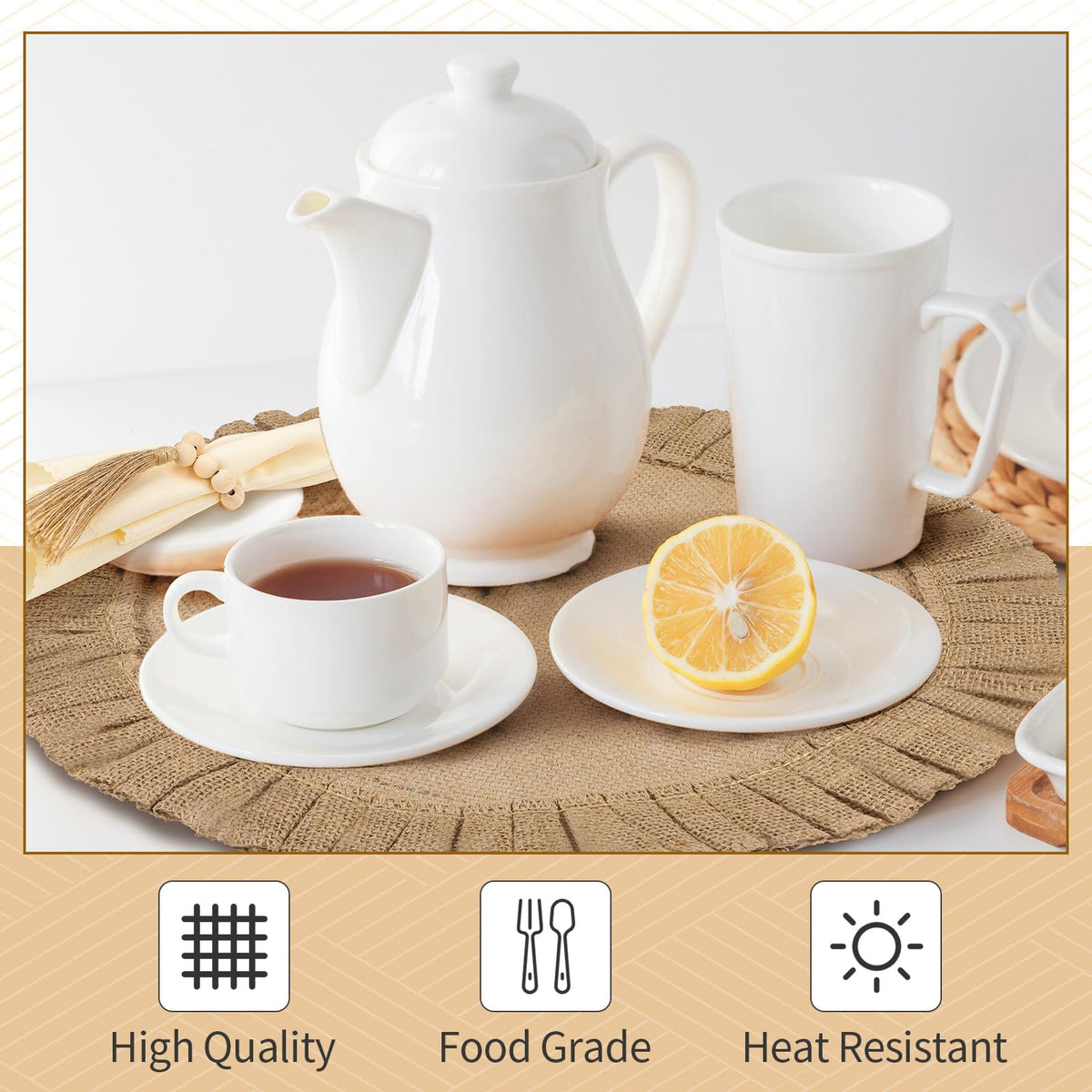 Gejoy silk-like napkins offer a soft touch for guest dinners.
