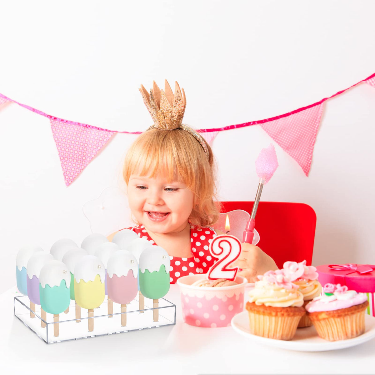 Gejoy wedding and birthday party dessert accessory for chic setups.