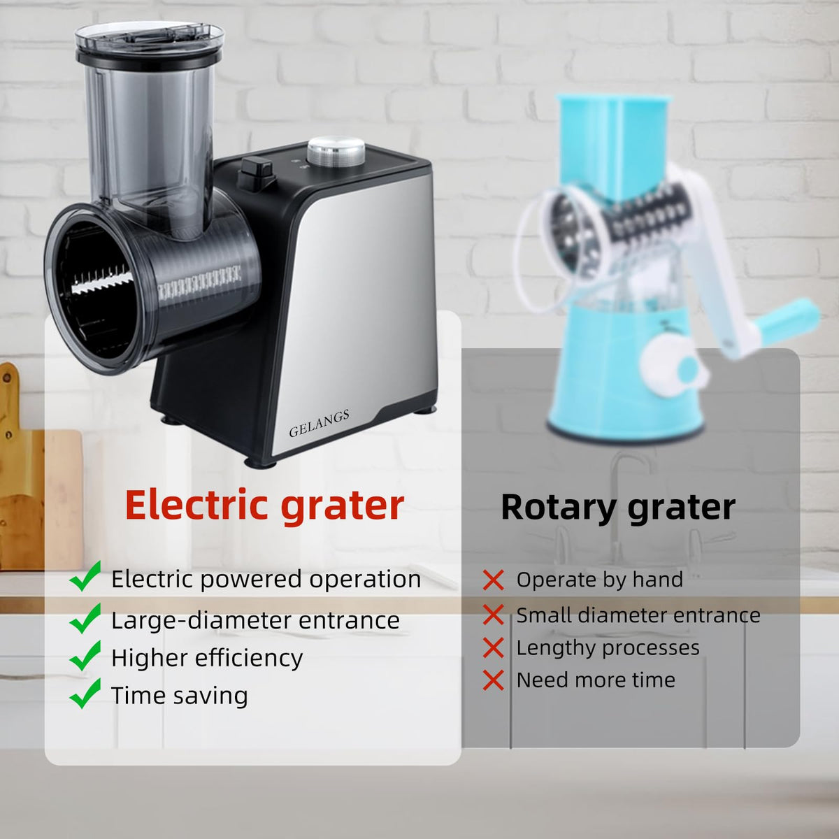 GELANGS 300W motor in action delivering uniform slices