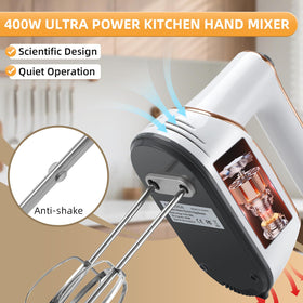 GELANGS hand mixer 5-speed settings provide flexible control for every recipe.