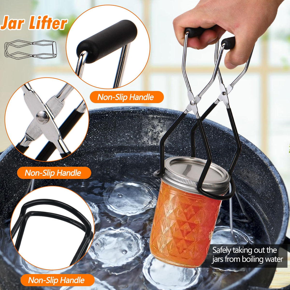Geliwosy water bath canner set supports reliable processing.