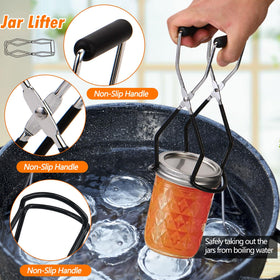 Geliwosy water bath canner set supports reliable processing.