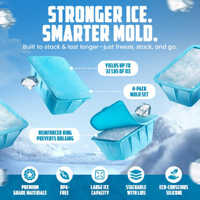 Gelu Ice Molds dishwasher-safe silicone material simplifies cleaning