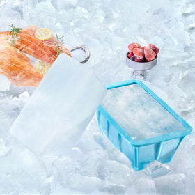 Gelu Ice Molds stackable lids save freezer space during prep