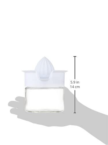 Gemco juicer built-in spout for mess-free pouring and easy cleanup